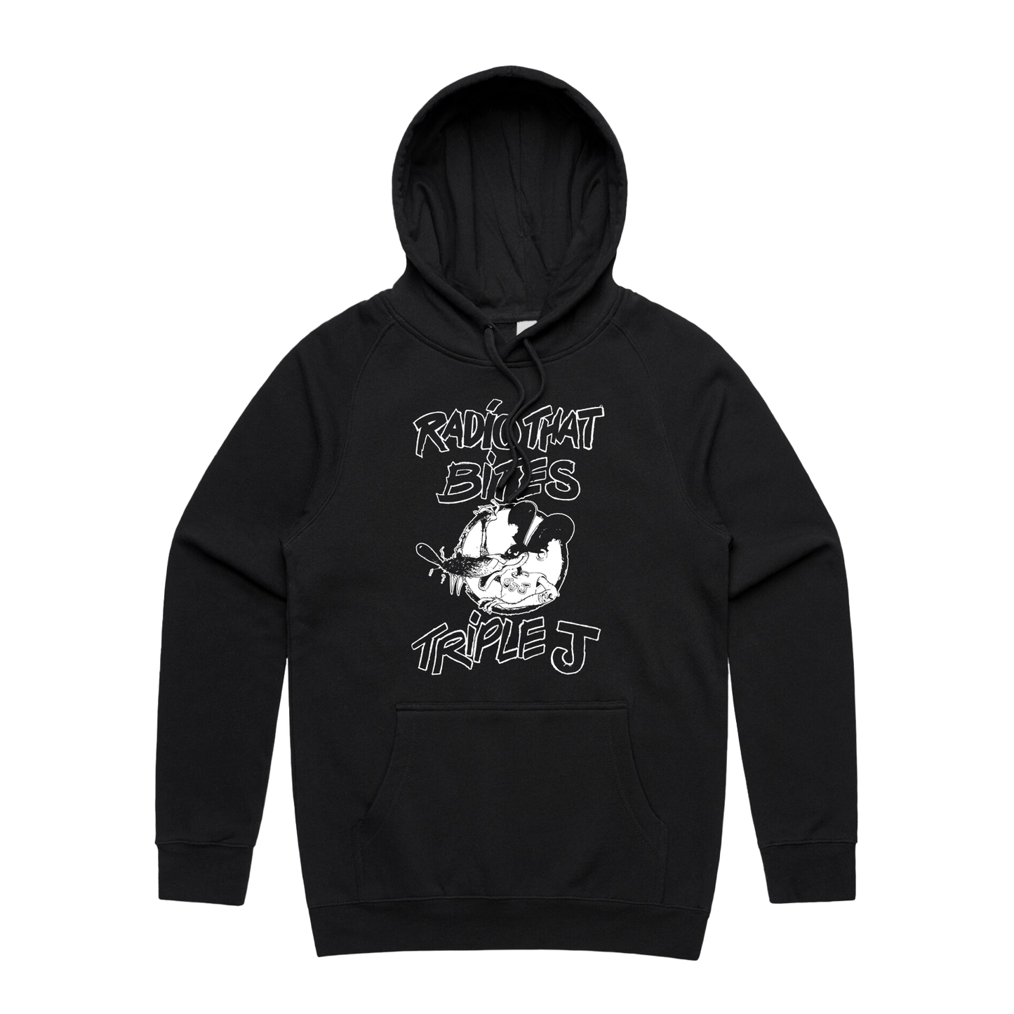 50 YEARS: Radio That Bites Hoodie Black