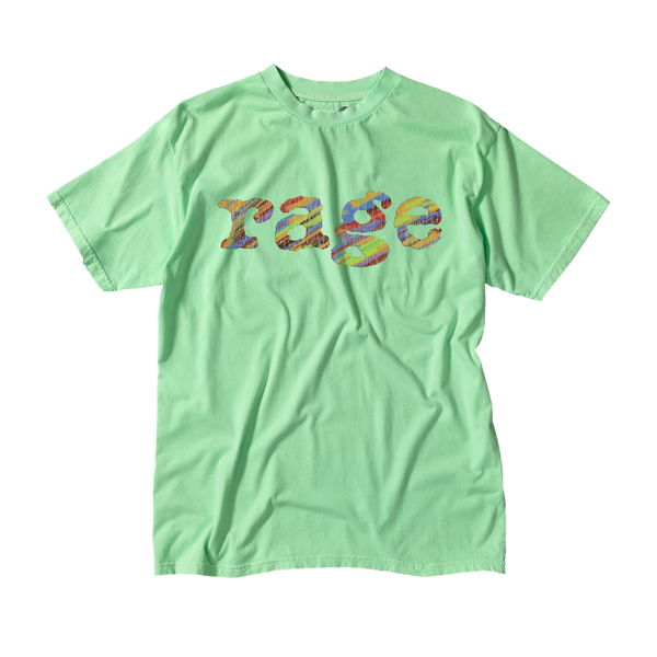 Rage Vintage Logo Tee (Hype Green)