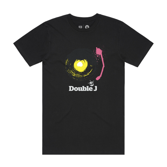 Double J Vinyl Black Tee