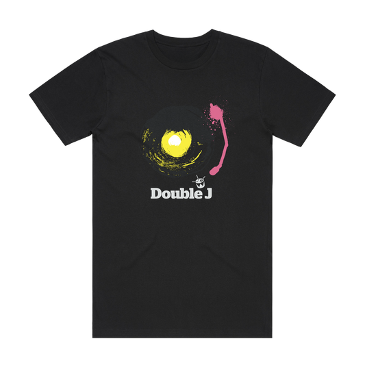 Double J Vinyl Black Tee