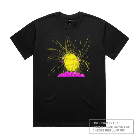50 YEARS: Exploding Head Oversized Heavy Tee Black