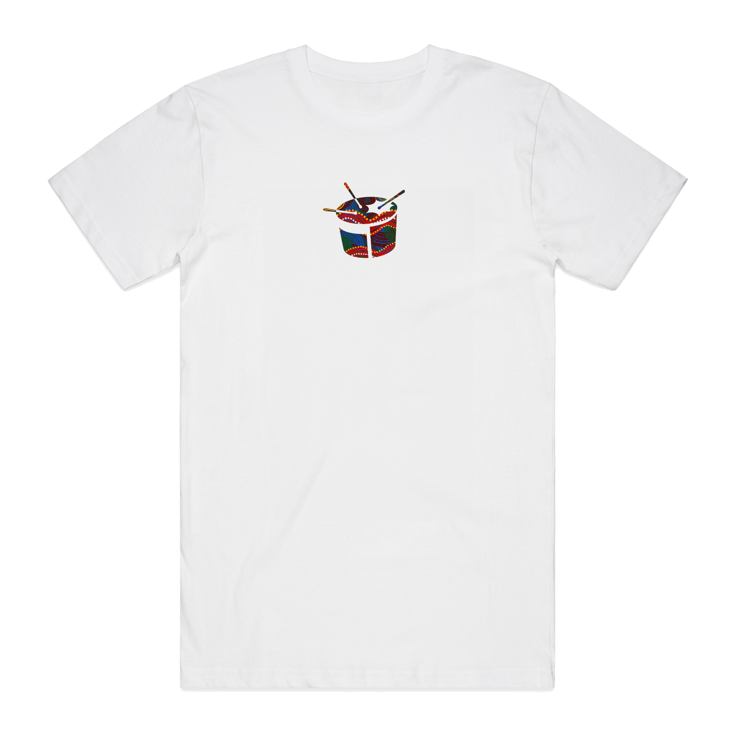 Indigenous Triple j Drum Tee (White)