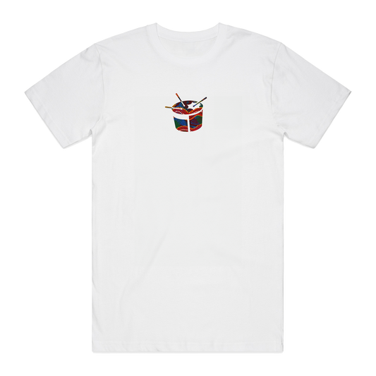 Indigenous Triple j Drum Tee (White)