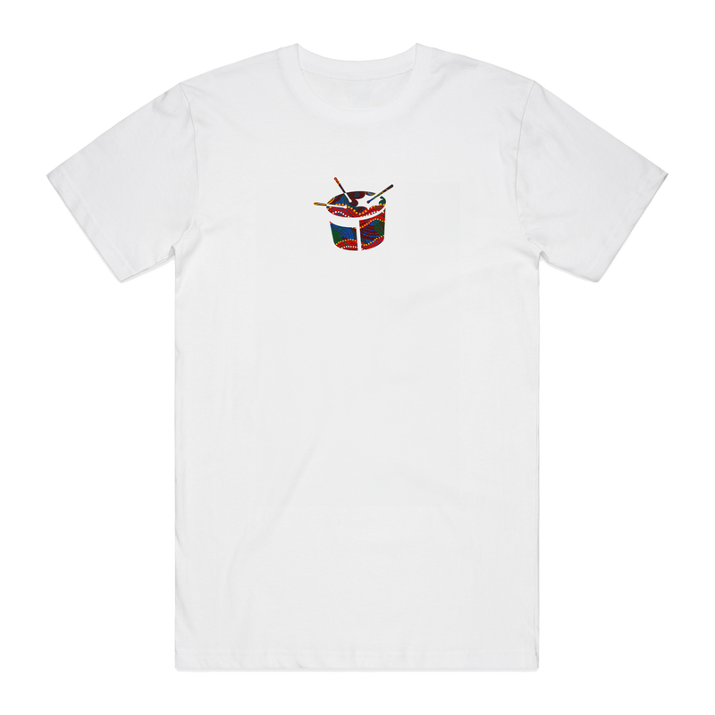 New Indigenous Triple j Drum Tee (White)