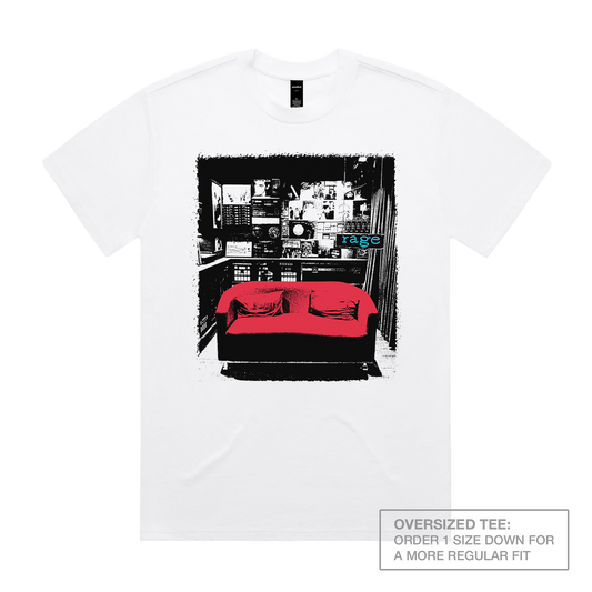 Rage Room Heavy Oversized Heavy Tee White