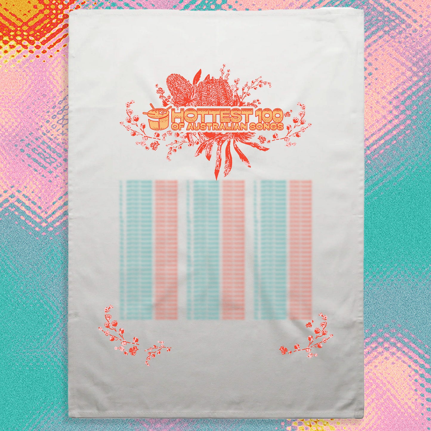 Hottest 100 of Australian Songs tea towel [PRE-ORDER]