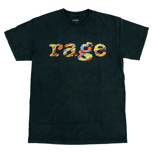 Rage Vintage Logo Tee (Black)