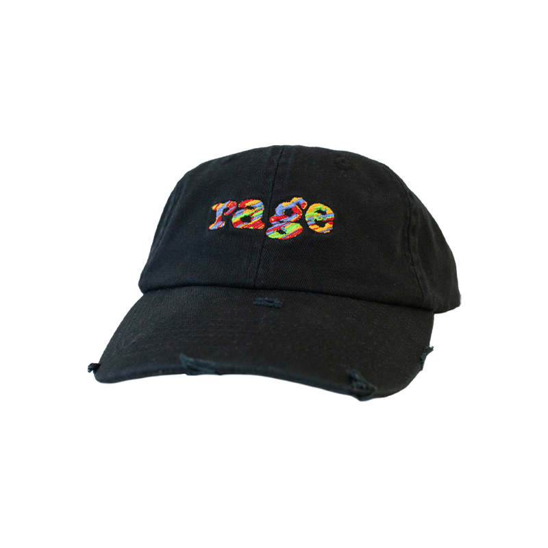 Rage Vintage Distressed Hat (Black) – triple j store